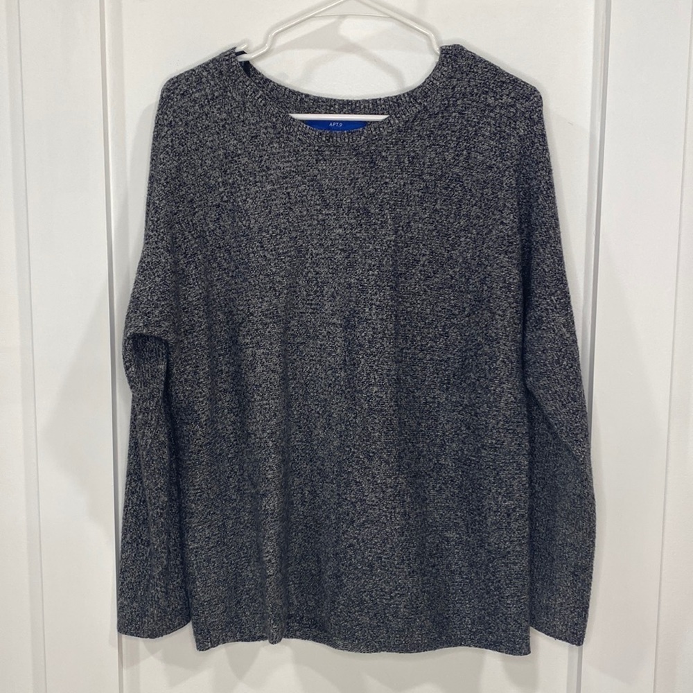 APT. 9 gray pullover sweater